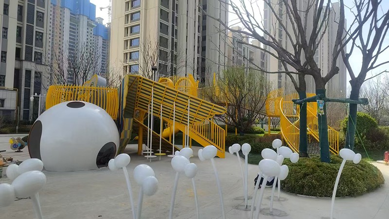 社區(qū)無動力戶外游樂設備效果圖