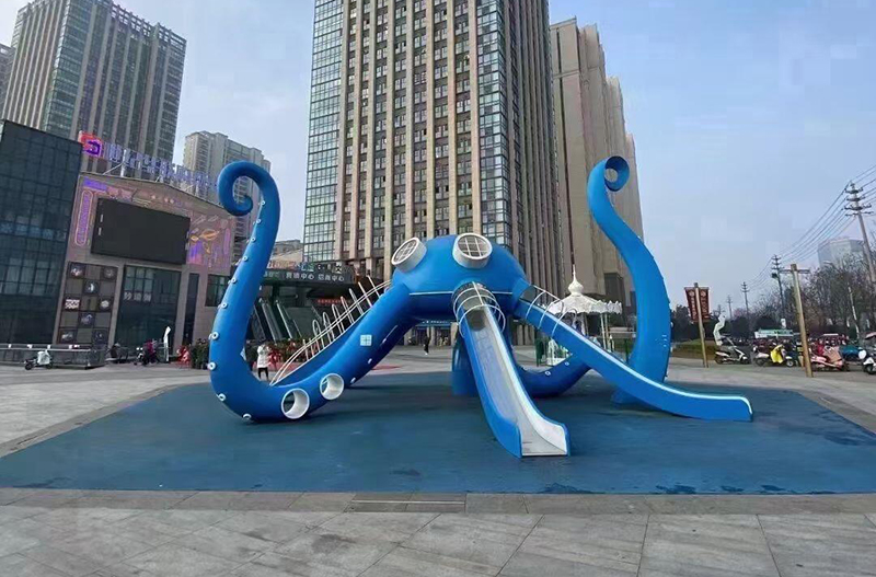 八爪魚商場戶外游樂設(shè)施正面效果
