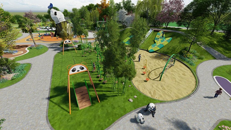 兒童區(qū)熊貓主題規(guī)劃